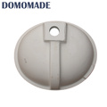 Matt white / glossy white acrylic chemical resistant commercial bathroom single bowl wash basin